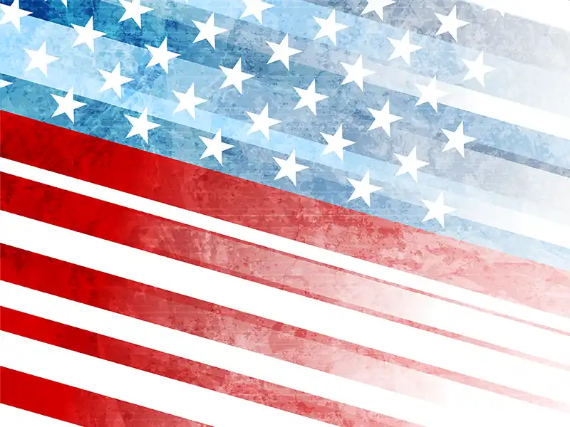 Stylized American flag